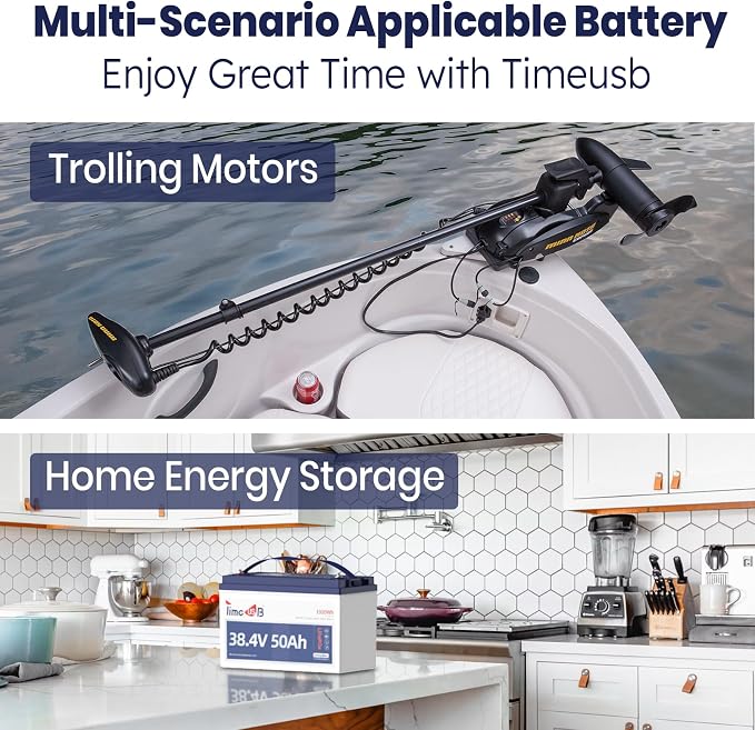 36V 50Ah Lithium Battery, Timeusb 36V LiFePO4 Battery - Image 7