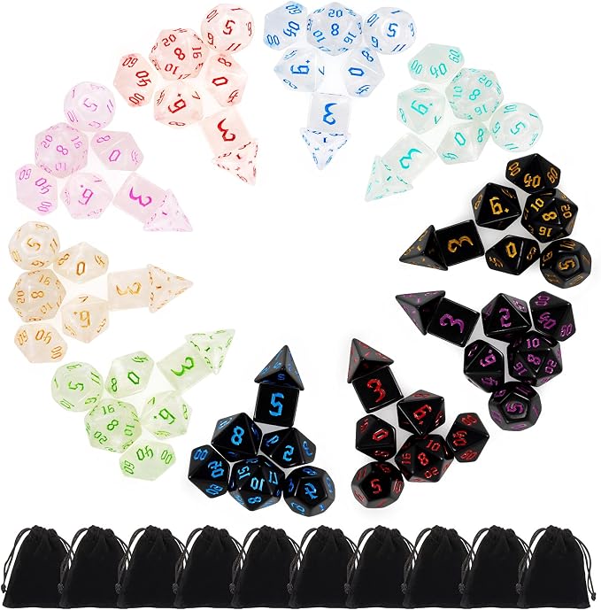DND Dice, 10 X 7 Polyhedral Dice Set - Image 7