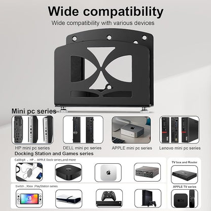Cable Box Mount, Adjustable Small Device Wall Mount or VESA Mount Behind The - Image 6