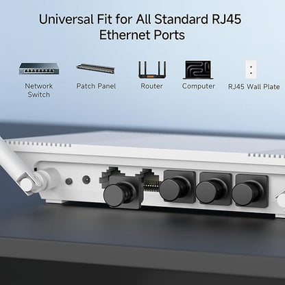 Cable Matters 50-Pack RJ45 Dust Cover, Ethernet Port Cover, Cat 6 RJ45 - Image 4
