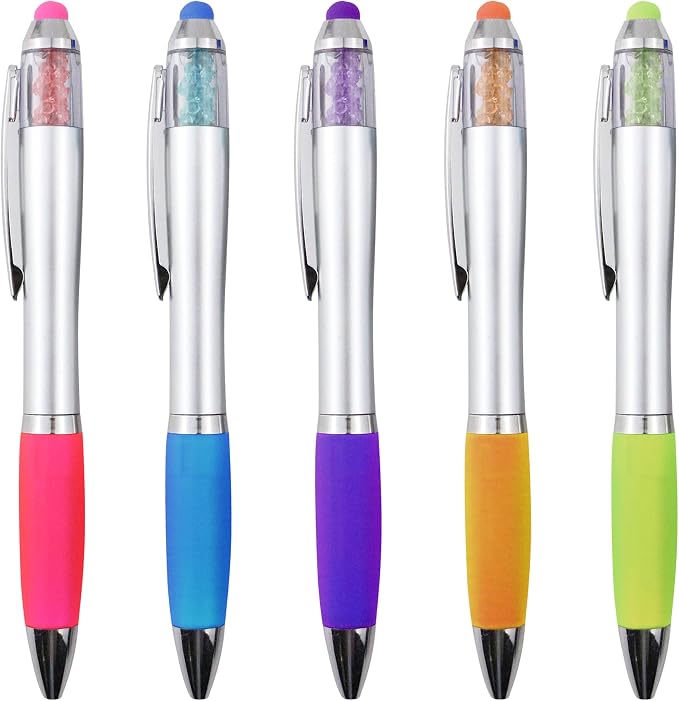 Stylus Pens 2-in-1 Ballpoint Pen 1.0mm Medium Point Pens by Linbsunne