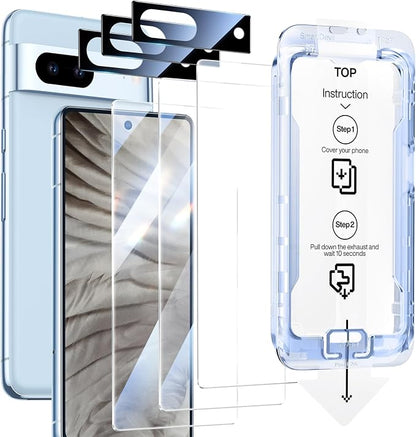 SMARTDEVIL [3+3 Pack for Google Pixel 7 Screen Protector by SmartDevil