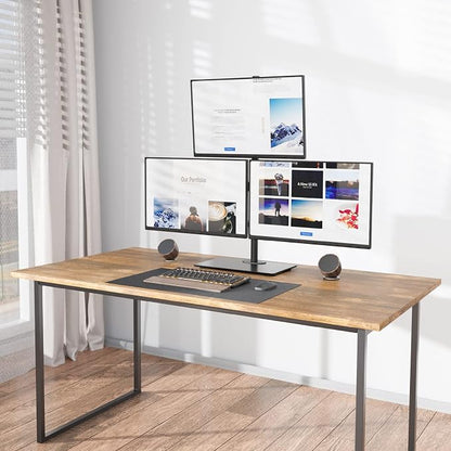 WALI Freestanding Triple Monitor Mount, Fully Adjustable Three Monitor Desk - Image 3