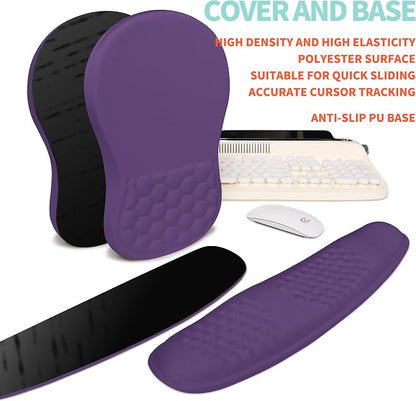 2-in-1 Ergonomic Set, Wave Rise Keyboard Wrist Rest and Massage Bulge Slope - Image 6
