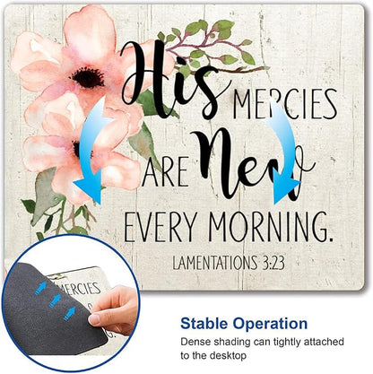 Hokafenle Square Mouse Pad, Inspirational Quote Mouse Pad - Image 6