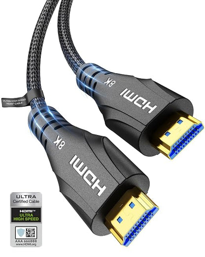 HDMI Cable 15FT Long by 8KUltraHighSpeedHDMICable