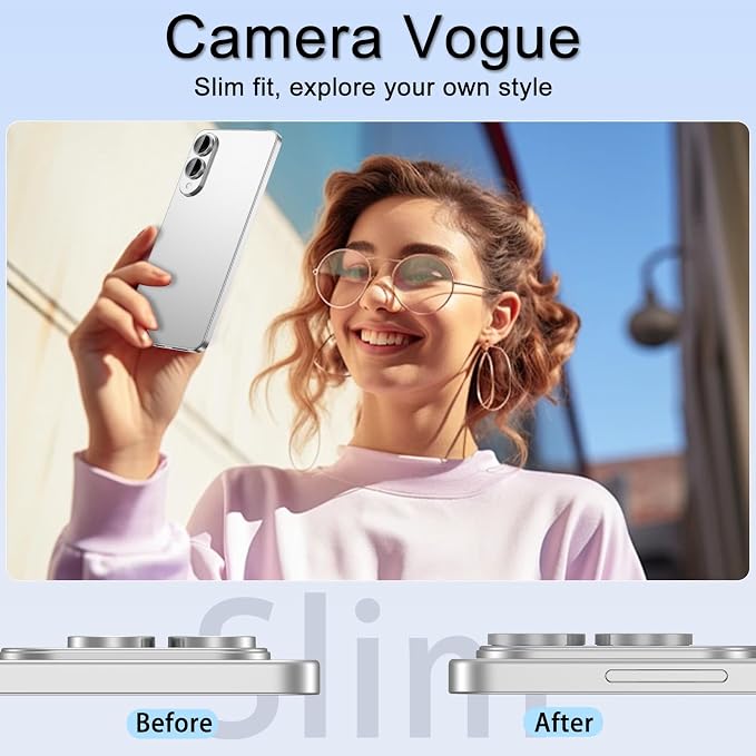 for Samsung Galaxy S25 Edge Camera Lens Protector, Individual Metal Ring - Image 4
