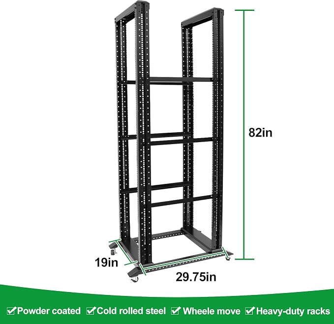 42U Server Rack/4-Post 19in Network Rack/Open Frame Rack - Image 2