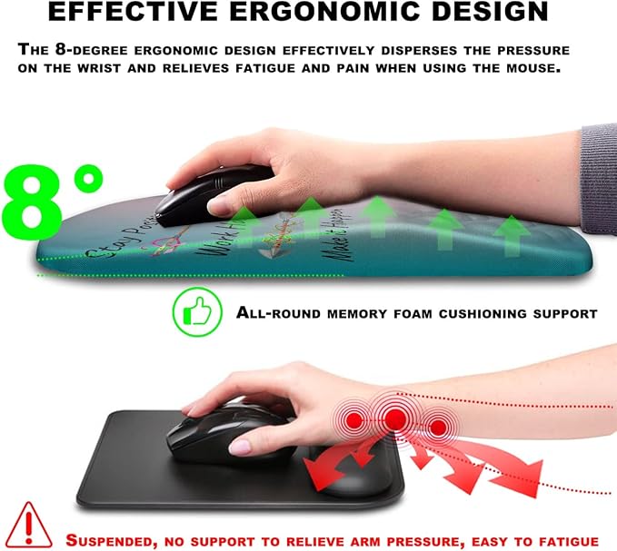 Mouse Pad Wrist Support, Ergonomic Mouse Pad - Image 5