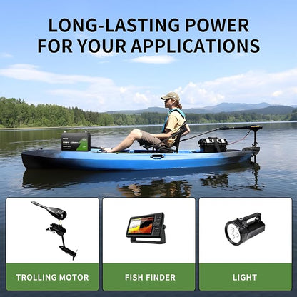 OKMO 12V 100Ah TM LiFePO4 Battery, Lithium Battery 150A BMS - Image 6