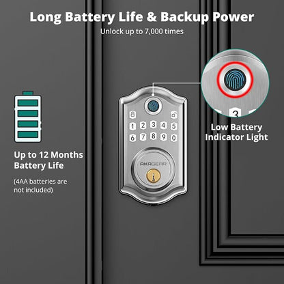 AkaGear DS10 Pro Keyless Entry Door Lock - Image 6