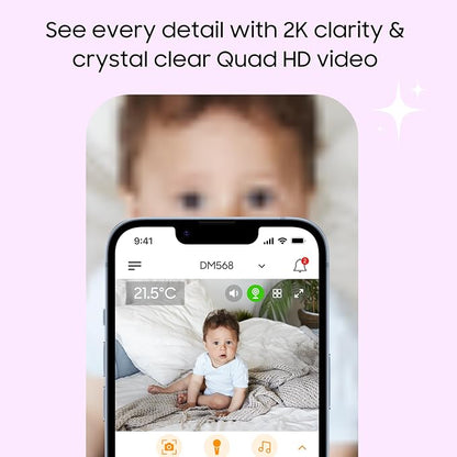 CHILLAX DM568 Video Baby Monitor – 2K QHD Baby Monitor - Image 2