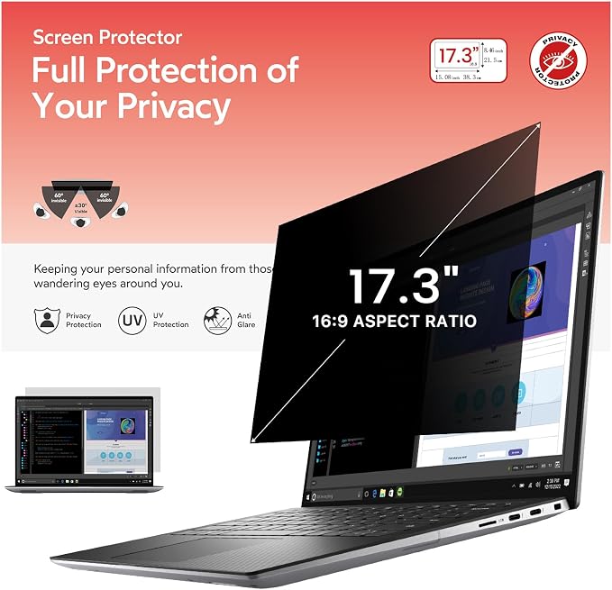 bersem 17.3 Inch Laptop Privacy Screen by BERSEM