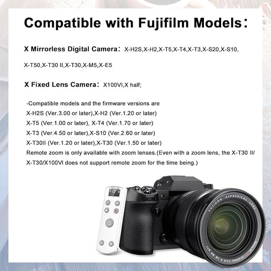 for Fujifilm Rechargeable Camera Remote Control Wireless Shutter Release - Image 2