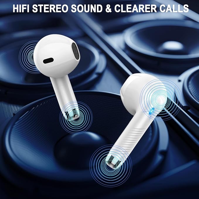 Wireless Bluetooth 5.4 Earbuds, Ear Buds LED Power Display Headphones 6D Stereo - Image 6