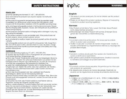 INPHIC Wireless Mouse Rechargeable, Upgraded Visible Battery, 2400 DPI - Image 9
