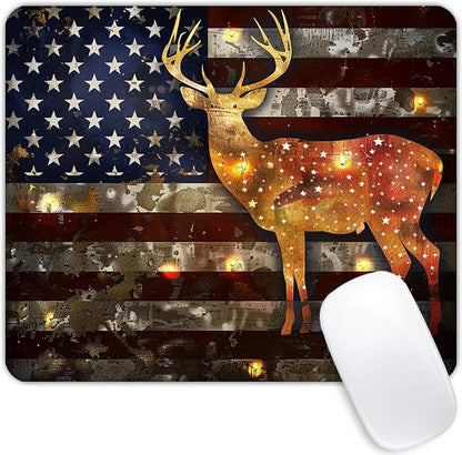 Square Mouse Pad Majestic Deer by Goodsprout