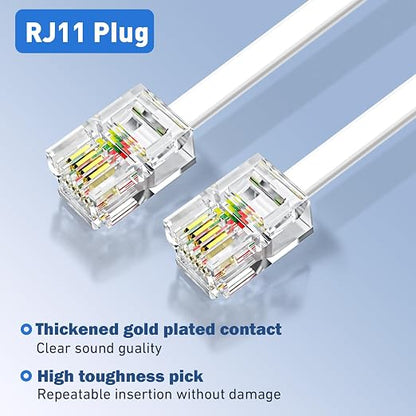 Phone Extension Cord 15 Ft 1pcs, Telephone Cable - Image 2