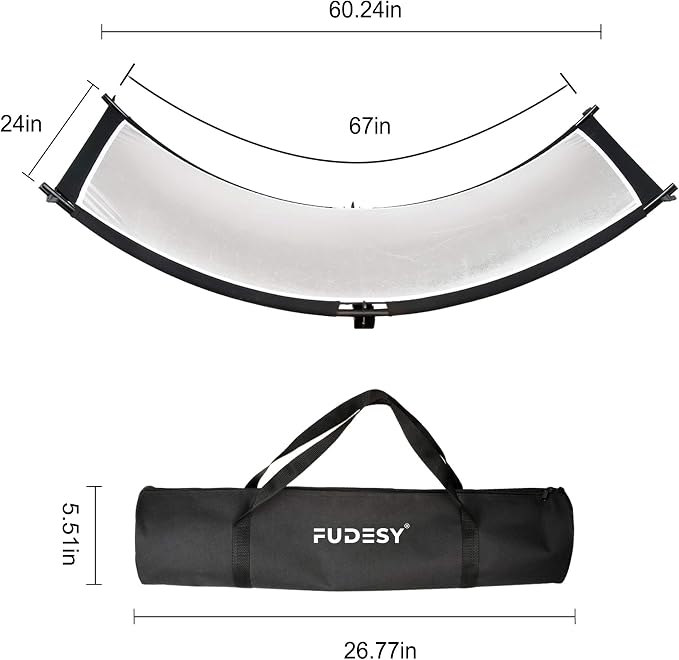FUDESY Clamshell Light Reflector/Diffuser, Carry Bag - Image 5