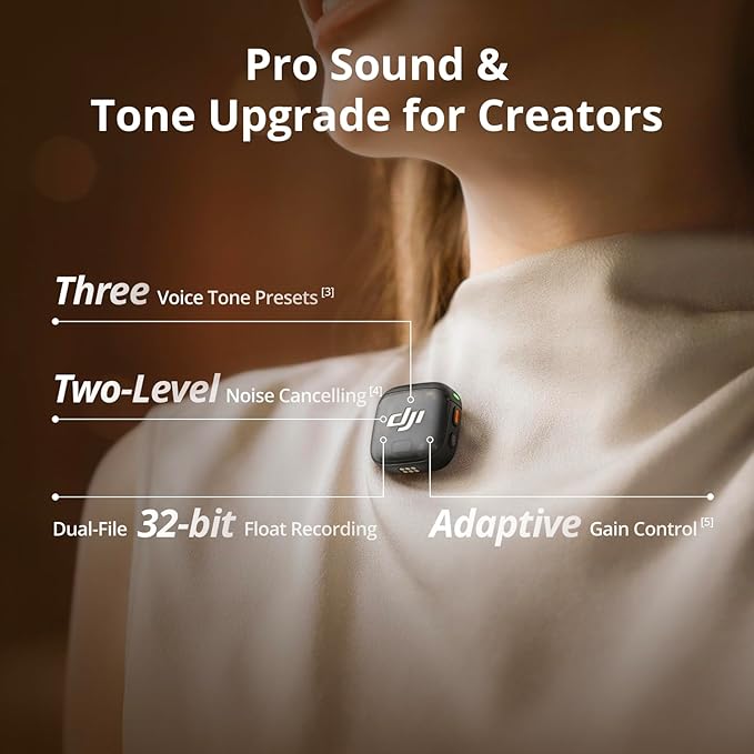 DJI Mic 3, Wireless Microphone for iPhone/Camera/Android, Ultralight, Adaptive - Image 3