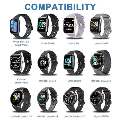 Vancle 2 Pack VeryFit Smartwatch Charger Cable, Magnetic USB Charging Cable - Image 2