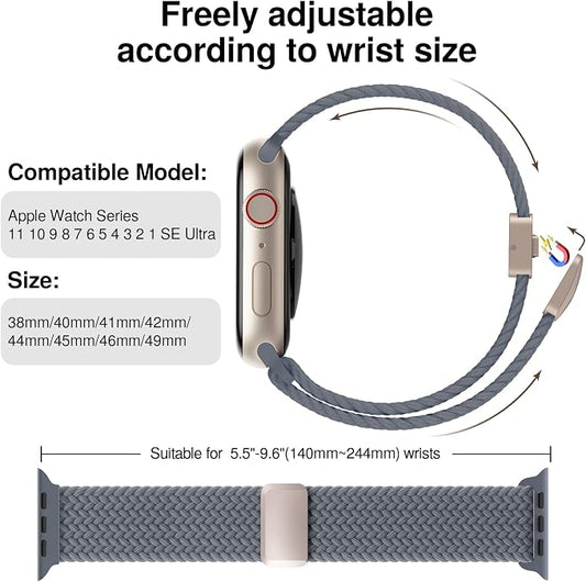 Braided Stretchy Band Compatible - Image 2