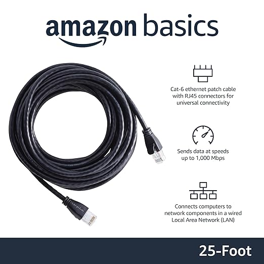 Amazon Basics RJ45 Cat-6 Ethernet Network Cable - Image 2