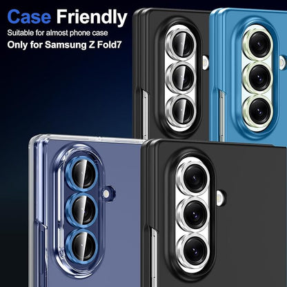 for Samsung Galaxy Z Fold 7 Camera Lens Protector, Individual Metal Ring - Image 7