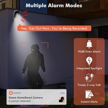 Dzees Security Cameras Wireless Outdoor - Image 4