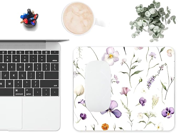 Mouse Pad, Abstract Wildflowers Flower Mouse Pads - Image 6