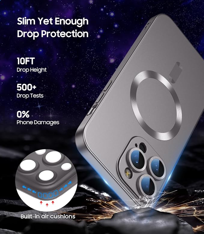 Magnetic for iPhone 15 Pro Max Case Slim Soft Silicone Bumper Shockproof - Image 4