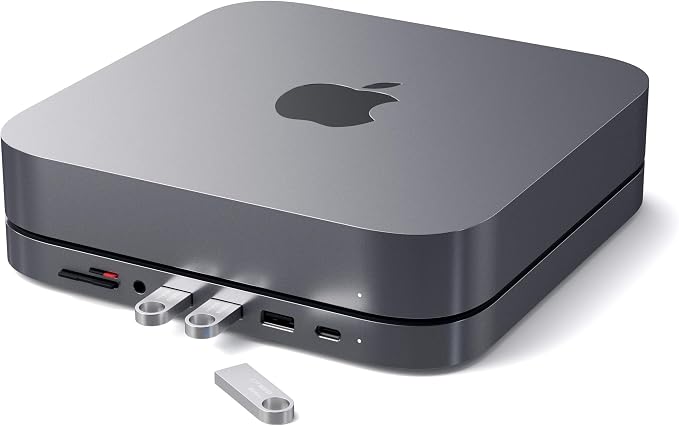 Satechi USB C Hub, Type-C Aluminum Stand & Hub, USB-C Data Port, Micro/SD Card by Satechi