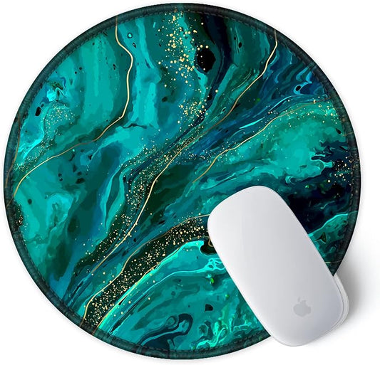 ITNRSIIET Round Mouse Pad with Stitched Edge Premium-Textured Waterproof - Image 2