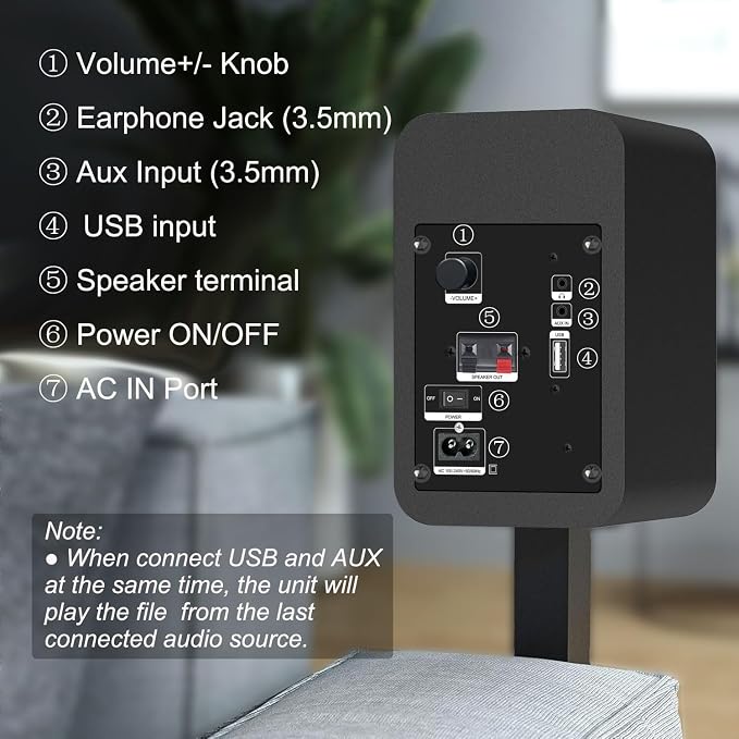 LONPOO Blueooth Computer Speakers - Image 7