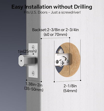 Ulecoce Fingerprint Keypad Deadbolt - Image 5
