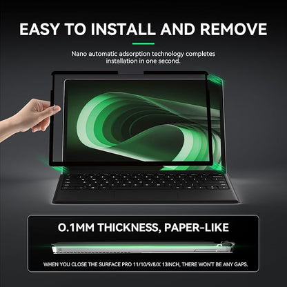 Laptop Privacy Screen for 13inch Surface Pro 11/10/9/8/X, Removable Computer - Image 4