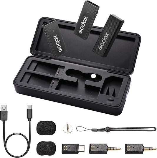 GODOX 【2025 Latest Model Movelink Mini Kit Wireless Microphone System, 2.4GHz by GODOX