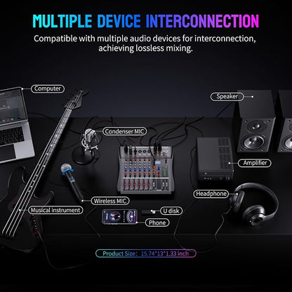 Professional DJ Audio Mixer - Image 5