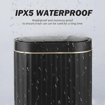 ELPHECO Black Bathroom Trash Can - Image 4