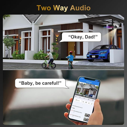Anpviz UltraHD 4K IP Turret PoE Camera Outdoor, Two Way Audio Security Camera - Image 2