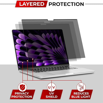 Magnetic Privacy Screen for MacBook Air 15 Inch Removable Laptop Privacy Filter - Image 7