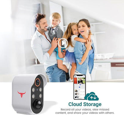 1080P Wireless Security Camera Outdoor, Battery Powered, AI Human Detection - Image 4