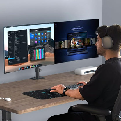 Suptek Dual Monitor Arm Desk Mount, Ultrawide Dual Monitor Arm - Image 5
