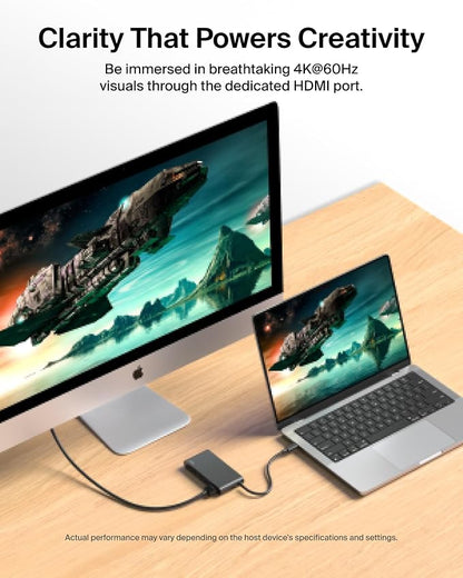 Belkin USB C Hub, 5-Port Hub w/ 4K HDMI Display @ 60Hz, 100W Power Delivery - Image 4