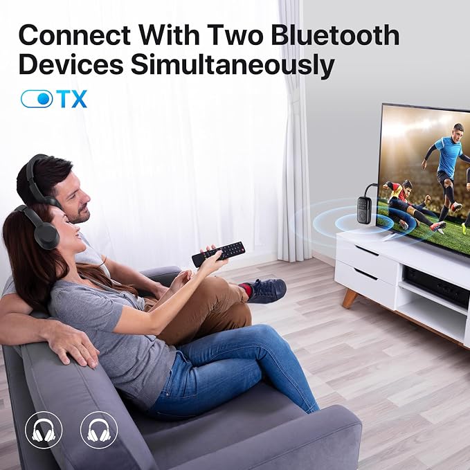 Bluetooth Transmitter Receiver, 2-in-1 Bluetooth 5.4 Adapter - Image 4