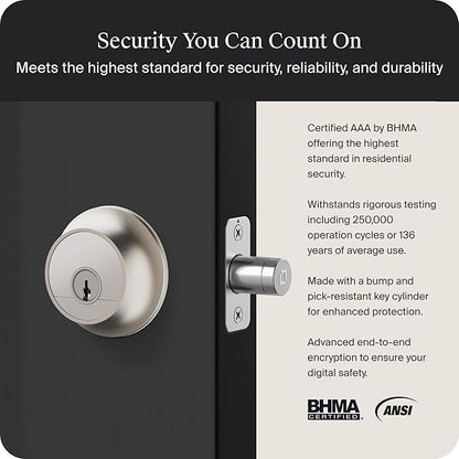 Level Lock Pro - World’s Smallest, Innovative Smart Lock - Matter-Over-Thread - Image 5