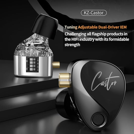KZ Castor in-Ear Monitor Dual-Dynamic Drivers Headphones - Image 2