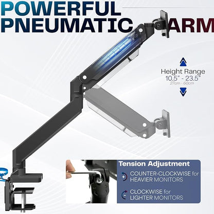 VIVO Premium Aluminum Heavy Duty Monitor Arm - Image 3