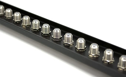 16 Port Fully Loaded F-Type Coaxial Patch Panel - Image 3
