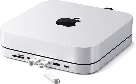 Satechi USB C Hub, Type-C Aluminum Stand & Hub, USB-C Data Port, Micro/SD Card by Satechi